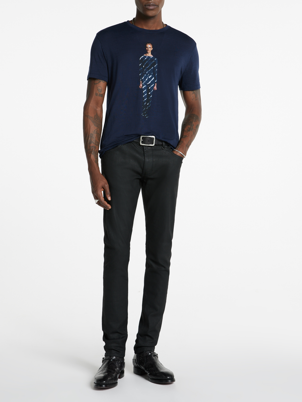 SS CREW TEE - BOWIE BLUE