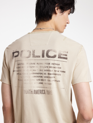 SS RAW EDGE SHOULDER DETAIL TEE - THE POLICE TOUR