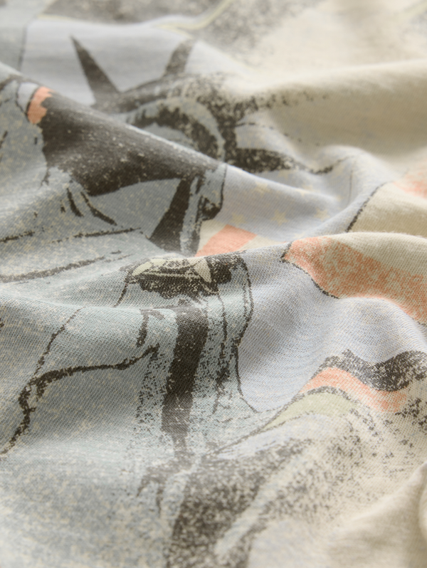 SS RAW EDGE SHOULDER DETAIL TEE - THE POLICE TOUR