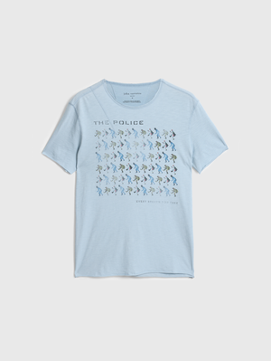 SS RAW EDGE SHOULDER DETAIL TEE - THE POLICE EVERY