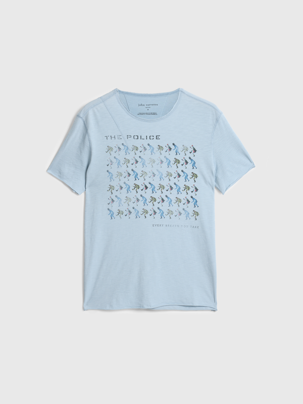 SS RAW EDGE SHOULDER DETAIL TEE - THE POLICE EVERY