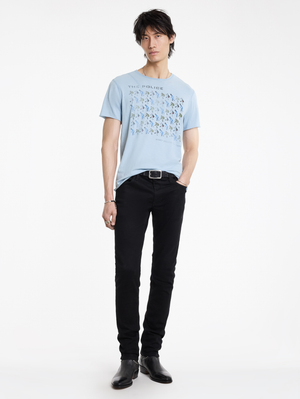 SS RAW EDGE SHOULDER DETAIL TEE - THE POLICE EVERY