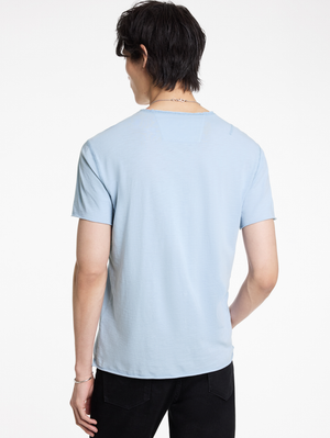 SS RAW EDGE SHOULDER DETAIL TEE - THE POLICE EVERY