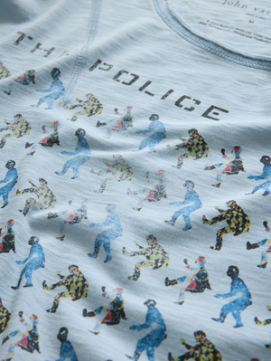 SS RAW EDGE SHOULDER DETAIL TEE - THE POLICE EVERY