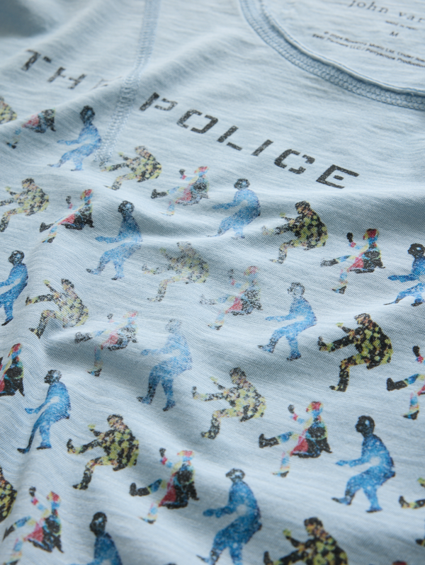 SS RAW EDGE SHOULDER DETAIL TEE - THE POLICE EVERY