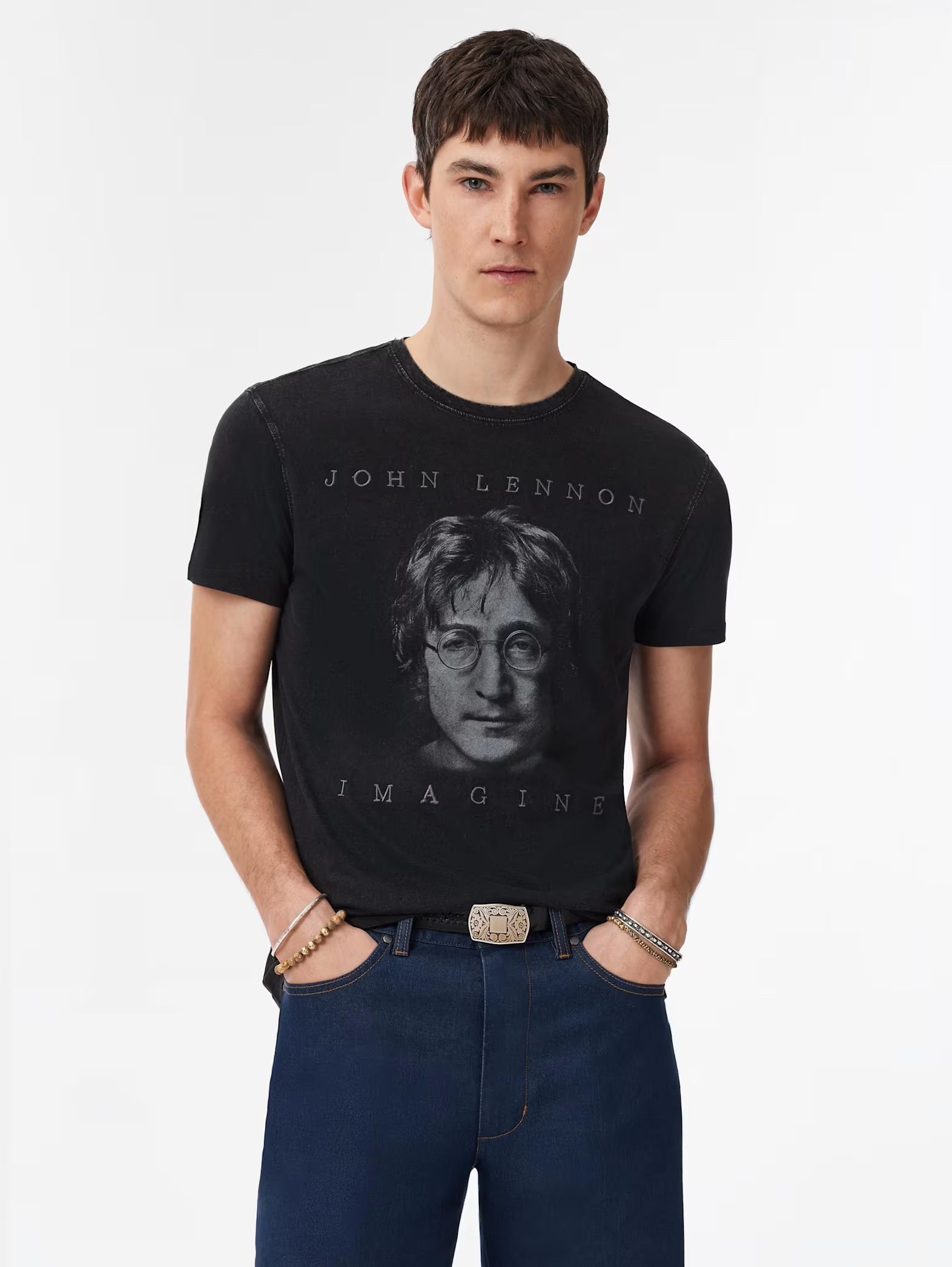 ジョン・レノン PEACE BED Tシャツ、マスターマインド日本製 ヤス様専用PEACE BEDアメリカVSジョンレノン映画Tシャツ(XL) - メルカリ