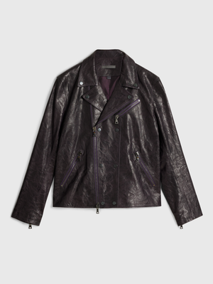 HAZY DB SNAP CLOSURE BIKER JKT