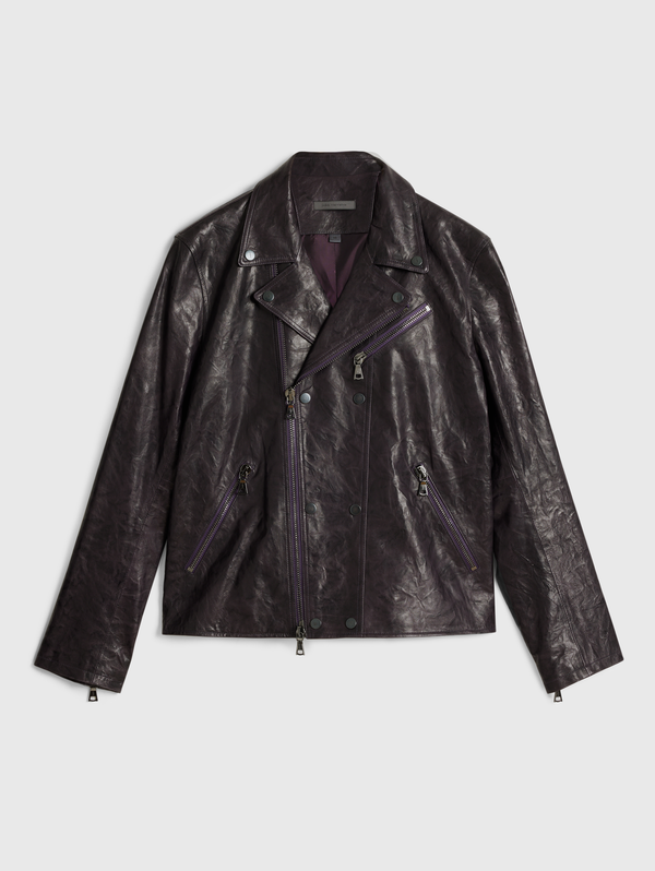 HAZY DB SNAP CLOSURE BIKER JKT