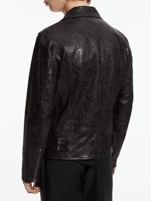 HAZY DB SNAP CLOSURE BIKER JKT