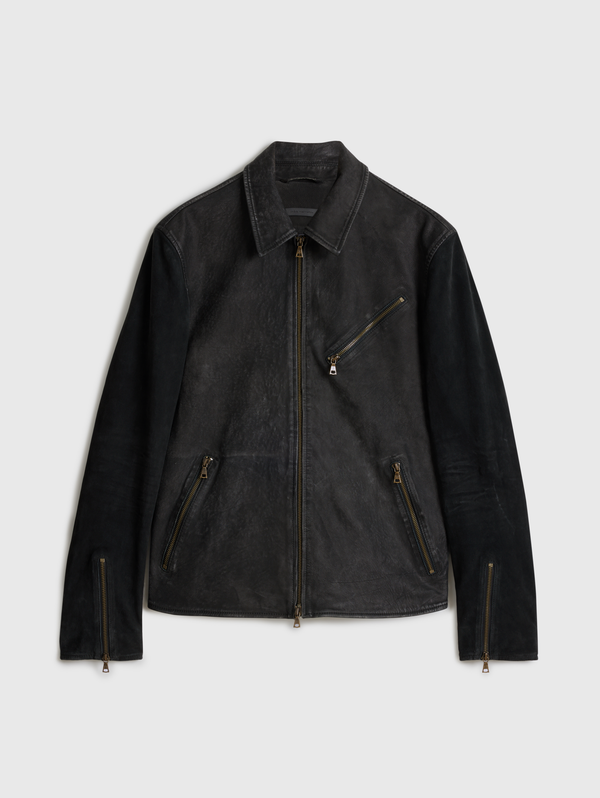 ROBERT JACKET - MIXED ME DIA, CF ZIPPER CLOSURE, ZIPPER POCKETS, BACK PANELDETAIL, FULLY LINED