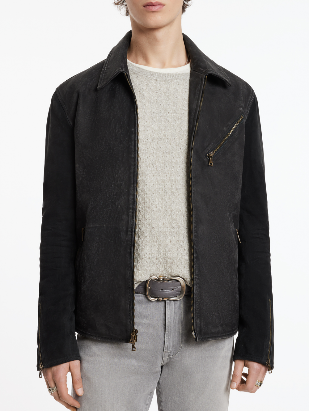 ROBERT JACKET - MIXED ME DIA, CF ZIPPER CLOSURE, ZIPPER POCKETS, BACK PANELDETAIL, FULLY LINED