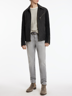 ROBERT JACKET - MIXED ME DIA, CF ZIPPER CLOSURE, ZIPPER POCKETS, BACK PANELDETAIL, FULLY LINED