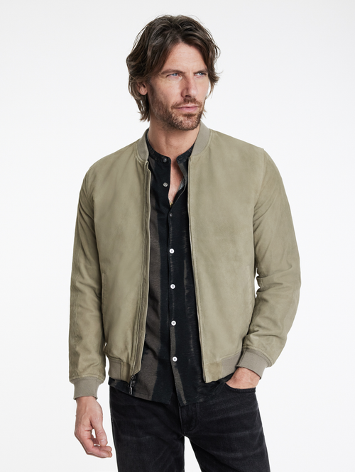 KHAI SUEDE BOMBER JACKET