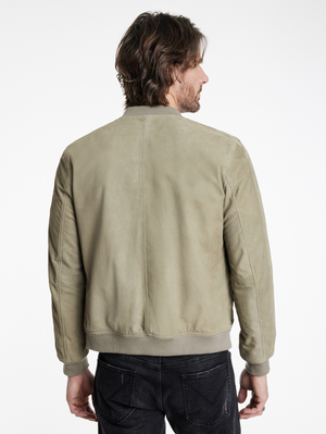 KHAI SUEDE BOMBER JACKET