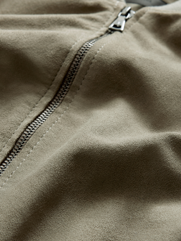 KHAI SUEDE BOMBER JACKET