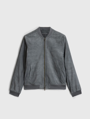 KHAI SUEDE BOMBER JACKET