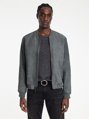 KHAI SUEDE BOMBER JACKET
