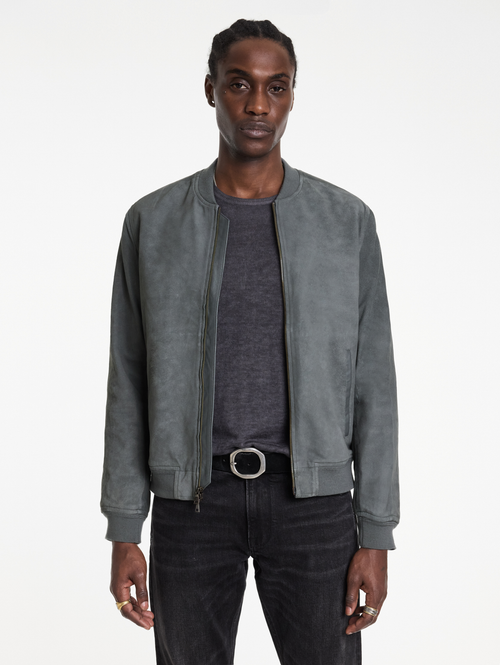 KHAI SUEDE BOMBER JACKET
