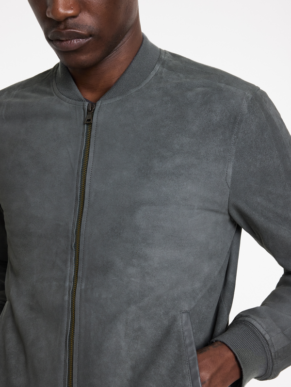 KHAI SUEDE BOMBER JACKET