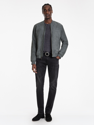 KHAI SUEDE BOMBER JACKET
