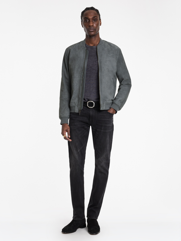 KHAI SUEDE BOMBER JACKET