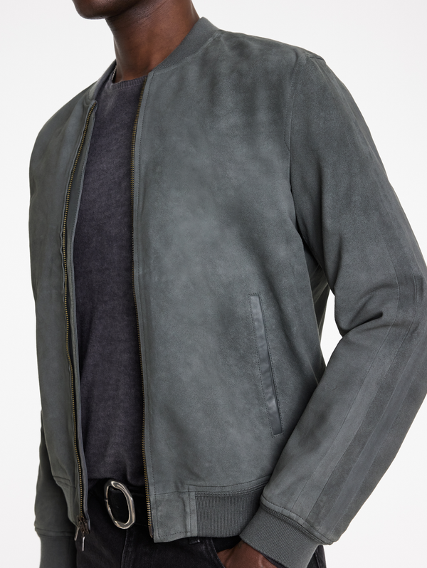 KHAI SUEDE BOMBER JACKET