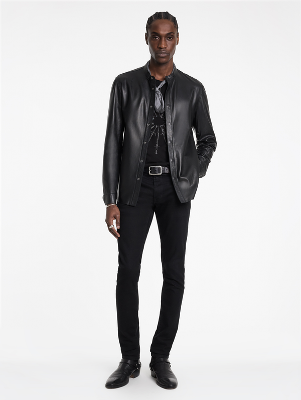 BERNARD BAND COLLAR SHIRT JACKET