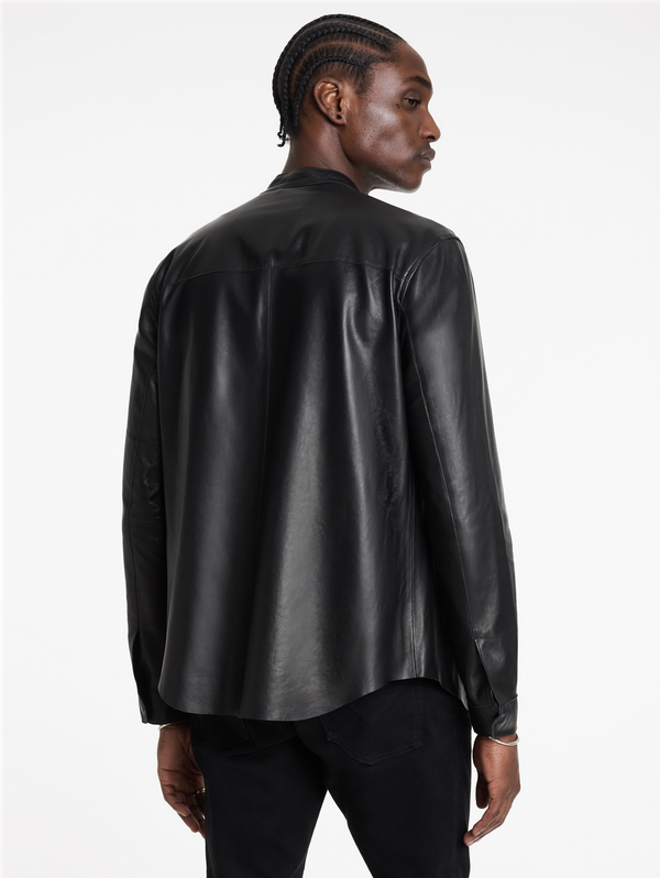 BERNARD BAND COLLAR SHIRT JACKET