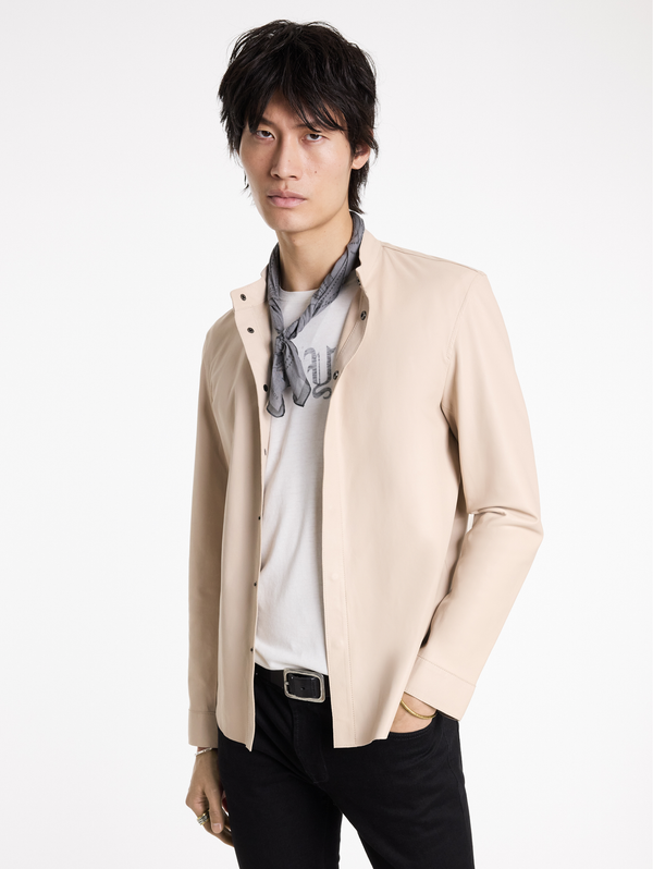 BERNARD BAND COLLAR SHIRT JACKET