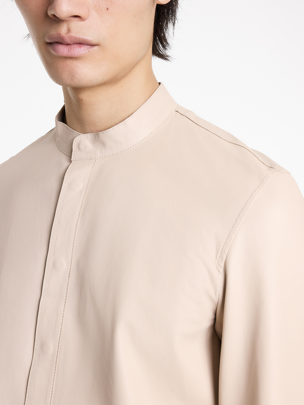 BERNARD BAND COLLAR SHIRT JACKET