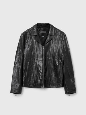 BOMBER JACKET WITH ZIP CLOSURE AND BALL IN CHAIN DETAILS