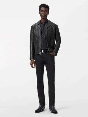 BOMBER JACKET WITH ZIP CLOSURE AND BALL IN CHAIN DETAILS