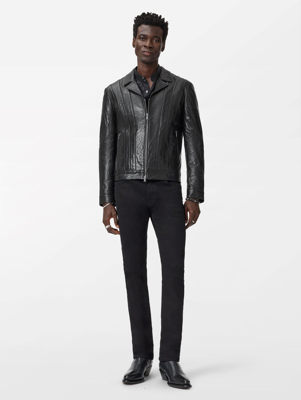 BOMBER JACKET WITH ZIP CLOSURE AND BALL IN CHAIN DETAILS