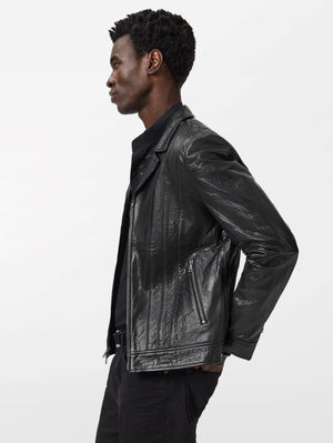 BOMBER JACKET WITH ZIP CLOSURE AND BALL IN CHAIN DETAILS