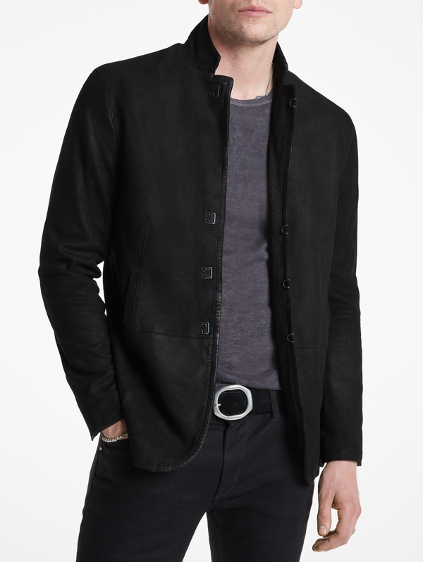 SLIM FIT LTHR JKT