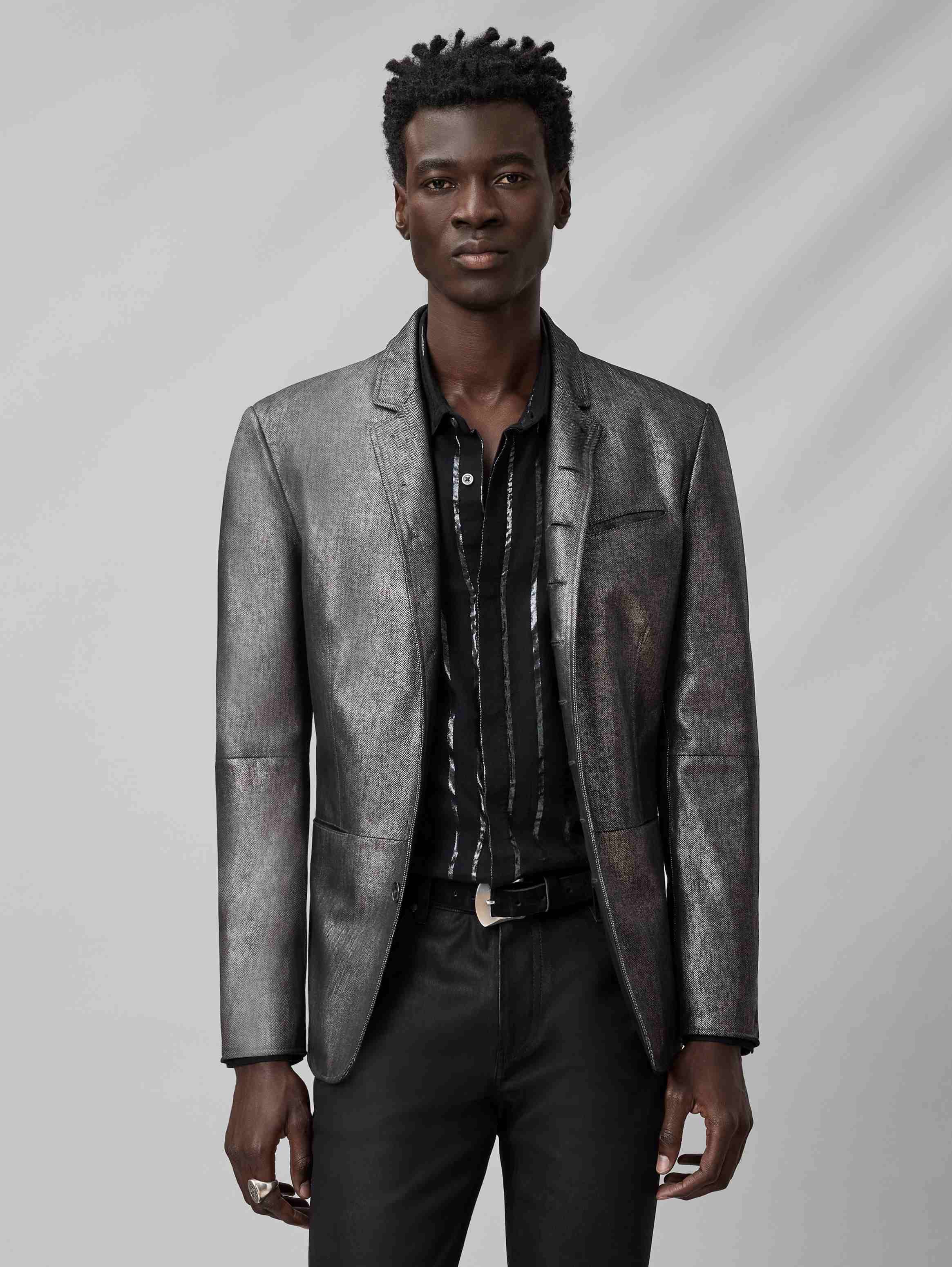 【新品】ジョン・ヴァルベイトスJOHN VARVATOS　ストライプジャケット 楽天市場】john varvatos（コート・ジャケット｜メンズ