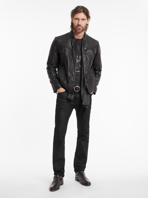 BRANDO BAND COLLAR JACKET