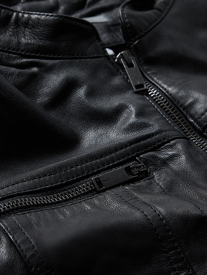 BRANDO BAND COLLAR JACKET