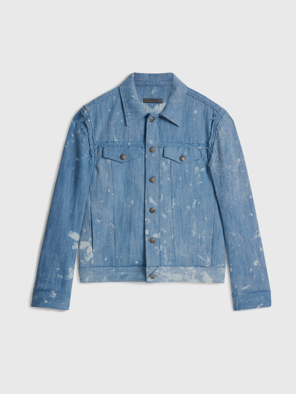 WAYNE TRUCKER JACKET WITH RAW EDGES