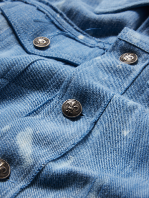 WAYNE TRUCKER JACKET WITH RAW EDGES