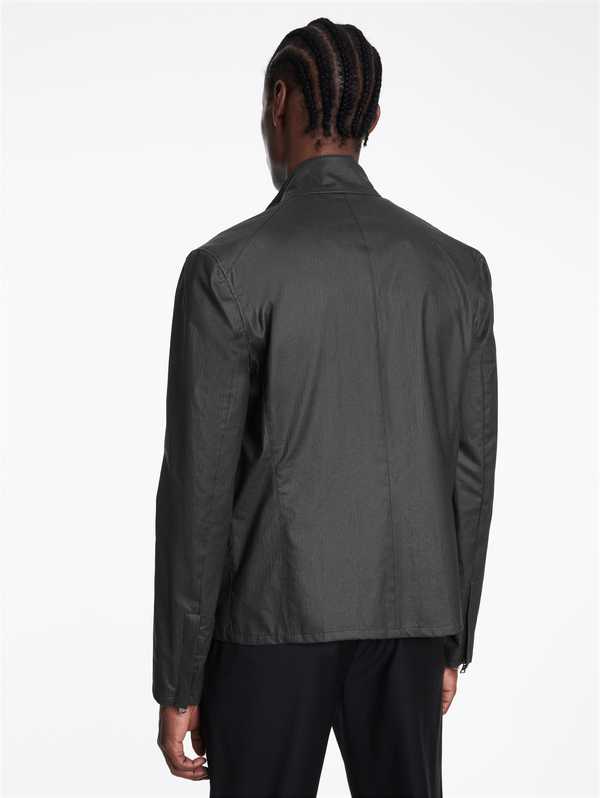 KNOX JACKET RACER JACKET WITH FLAP/ZIP CHEST PKT, WELT HIP PKT
