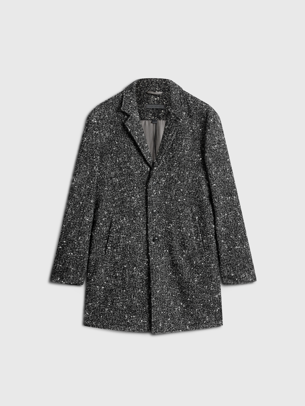 TEMPLETON TOP COAT IN NEP HERRINGBONE