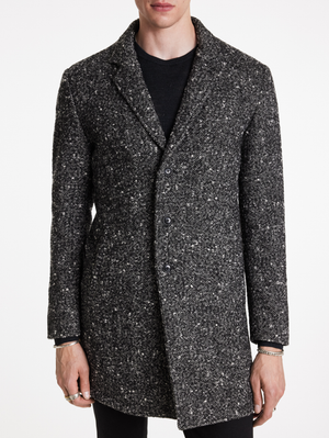TEMPLETON TOP COAT IN NEP HERRINGBONE
