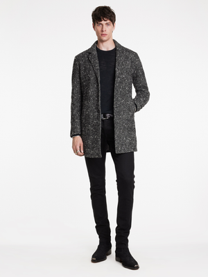 TEMPLETON TOP COAT IN NEP HERRINGBONE