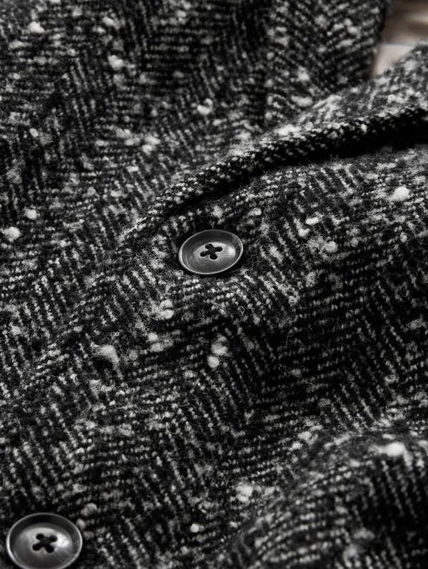 TEMPLETON TOP COAT IN NEP HERRINGBONE