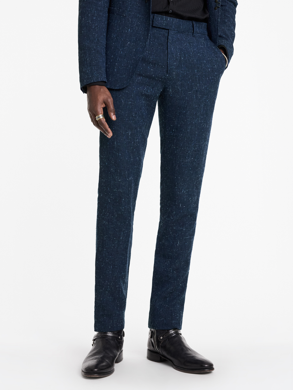 MERCER SLIM FIT PANTS WITH WELT HIP POCKET AND EXTENDED W