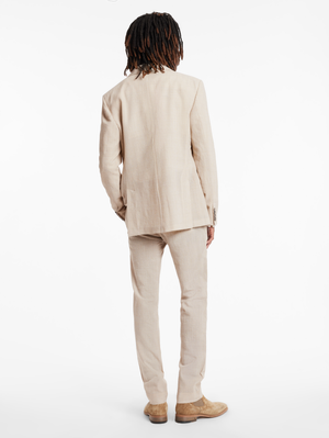 SLIM FIT PANTS WITH WELT HIP POCKETS AND EXTENDED