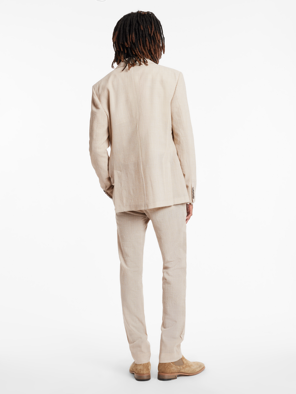 SLIM FIT PANTS WITH WELT HIP POCKETS AND EXTENDED