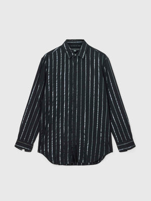 RODNEY LS SHIRT - METALLIC STRIPE