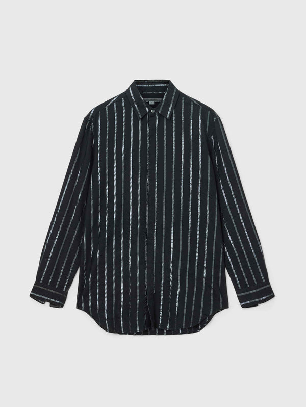 RODNEY LS SHIRT - METALLIC STRIPE